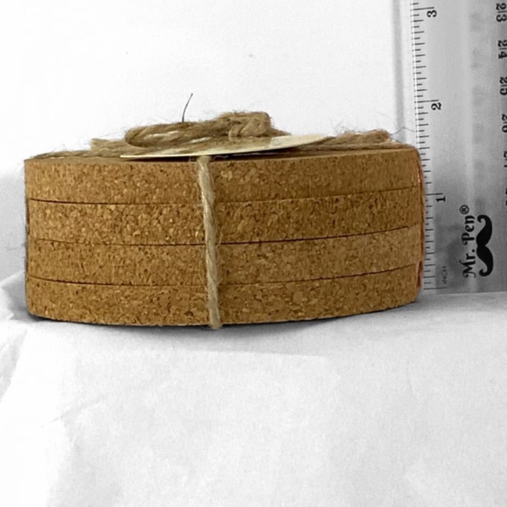 Cork Coasters Set of 4 Rae Dunn Font Quotes Neutral By Manor House Market 4 inch - Picture 7 of 9